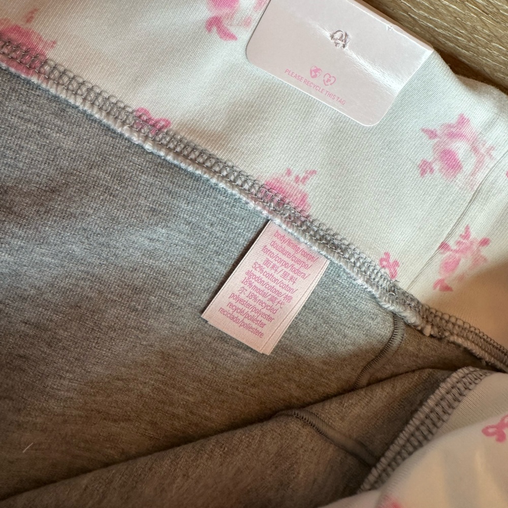 NWT Loveshackfancy x PINK Victoria's Secret fold over micro shorts - Picture 9 of 11